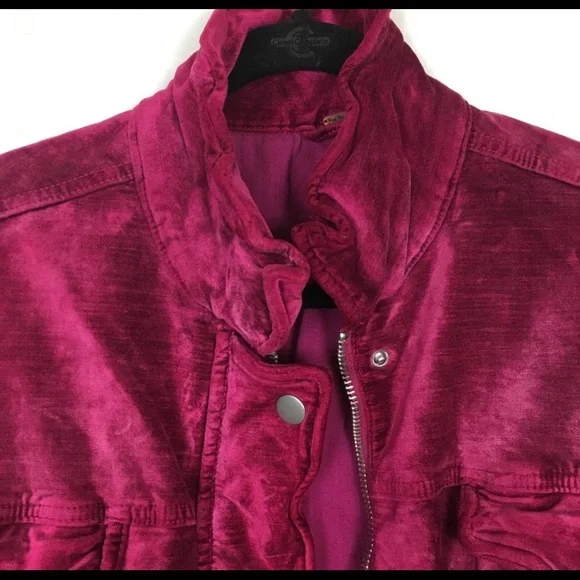 Free People Velvet Trucker Jacket - Picture 8 of 8